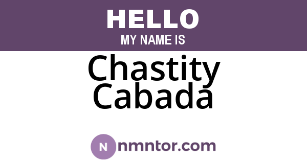 Chastity Cabada