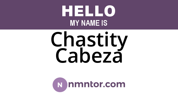 Chastity Cabeza