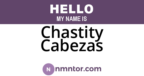 Chastity Cabezas