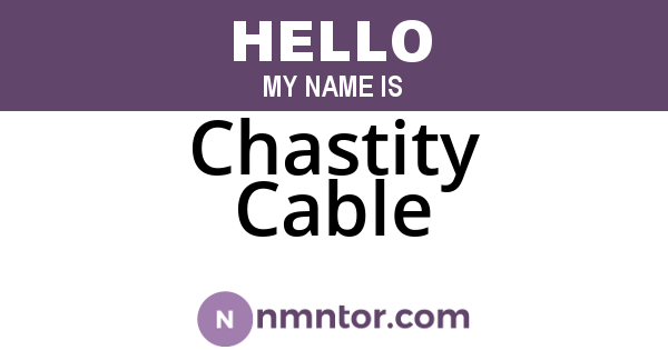 Chastity Cable