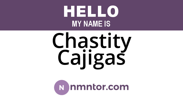 Chastity Cajigas