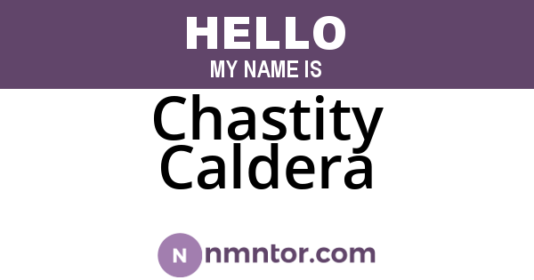 Chastity Caldera