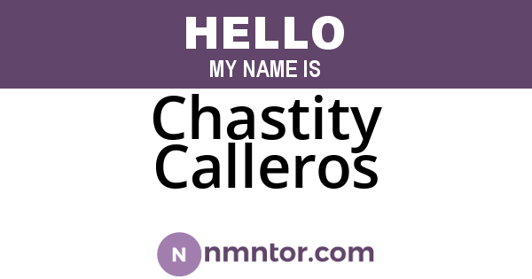 Chastity Calleros