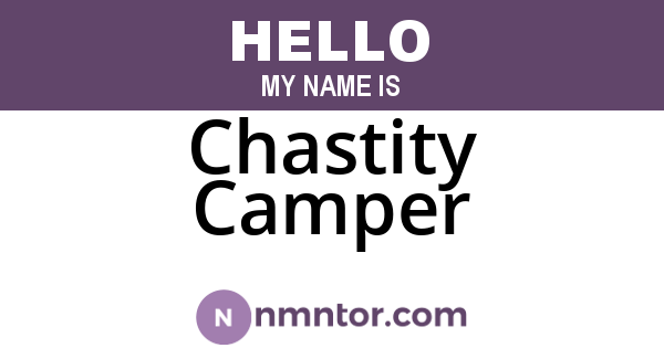 Chastity Camper