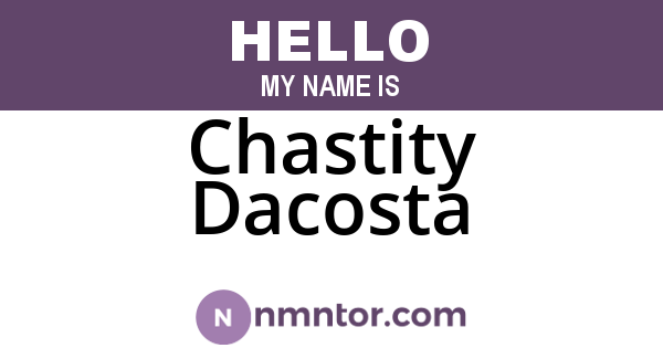 Chastity Dacosta