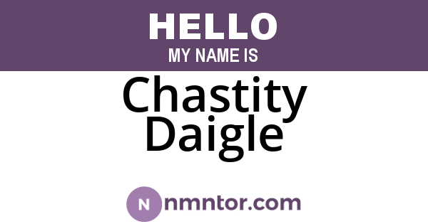 Chastity Daigle