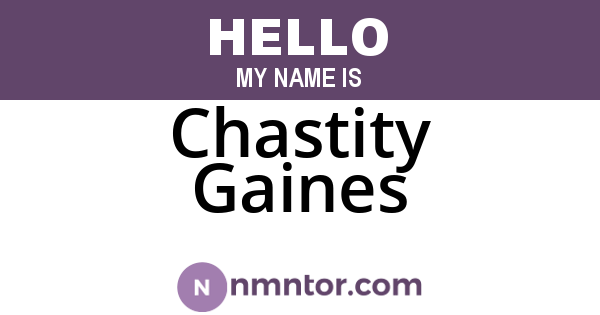 Chastity Gaines