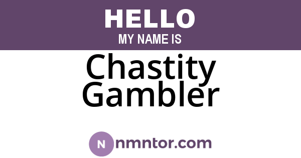 Chastity Gambler