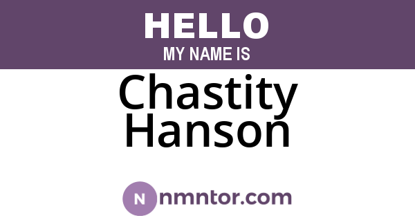 Chastity Hanson
