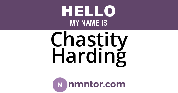Chastity Harding