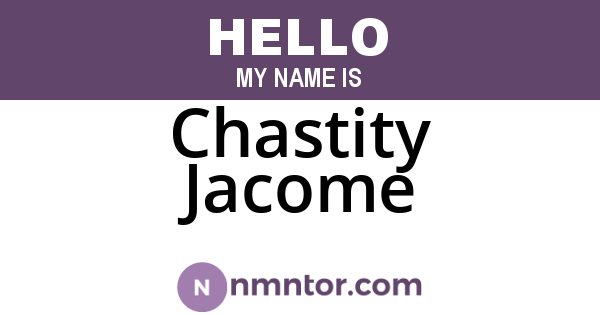 Chastity Jacome