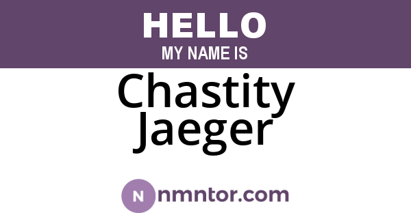 Chastity Jaeger