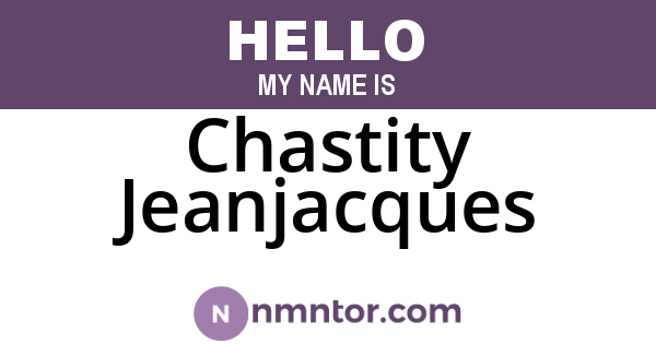 Chastity Jeanjacques