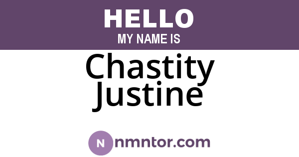 Chastity Justine