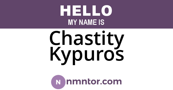 Chastity Kypuros