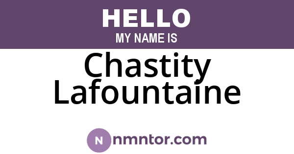 Chastity Lafountaine