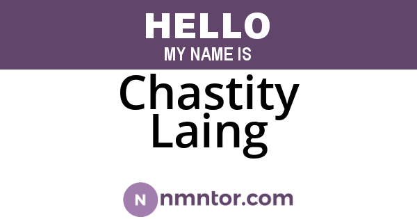 Chastity Laing