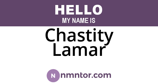 Chastity Lamar