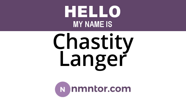 Chastity Langer