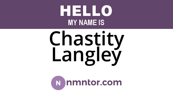 Chastity Langley