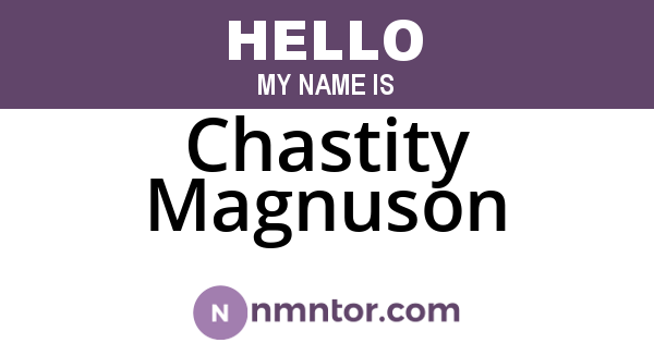 Chastity Magnuson