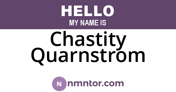 Chastity Quarnstrom