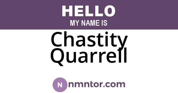 Chastity Quarrell