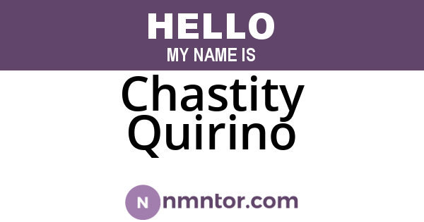 Chastity Quirino