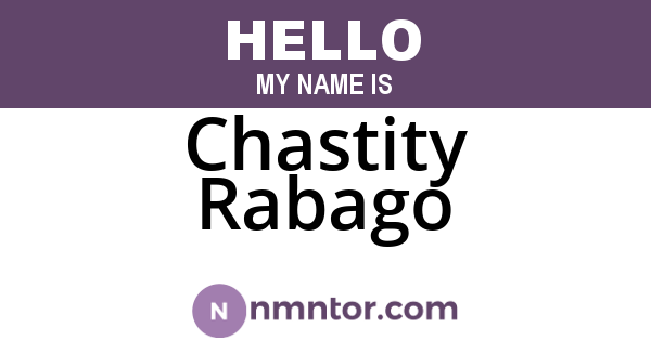 Chastity Rabago