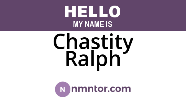Chastity Ralph