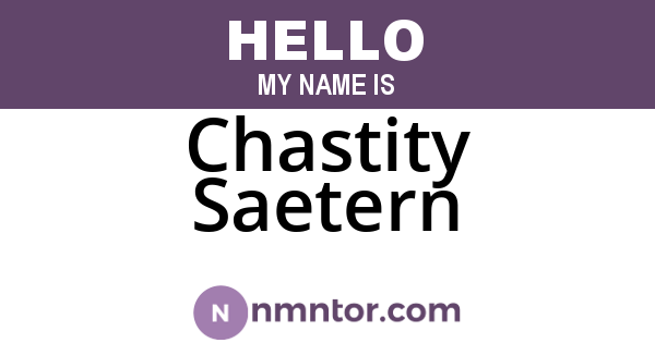 Chastity Saetern