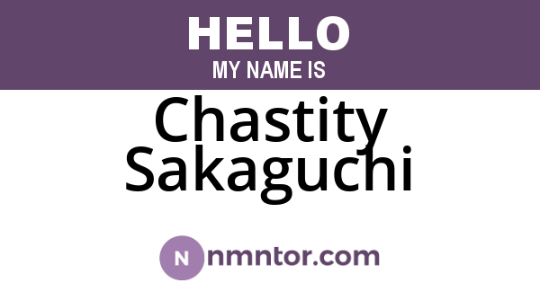 Chastity Sakaguchi