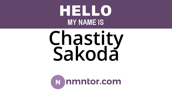 Chastity Sakoda