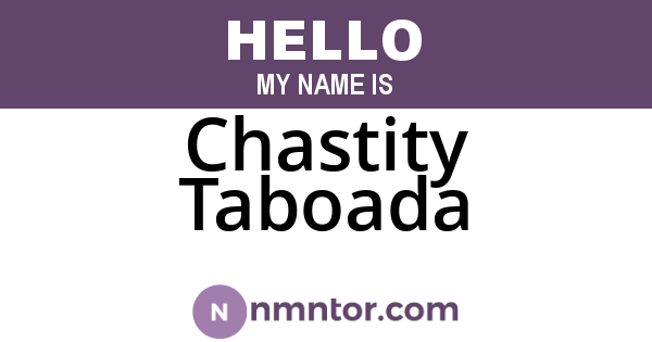 Chastity Taboada