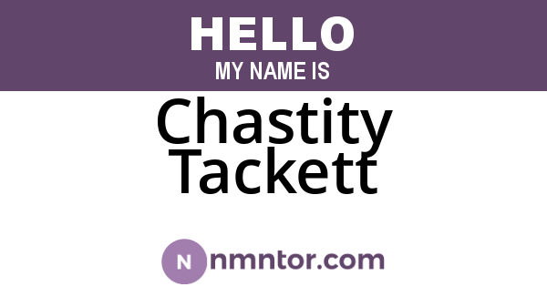 Chastity Tackett