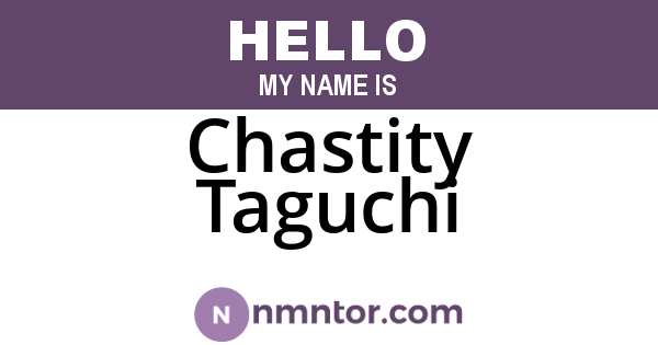 Chastity Taguchi