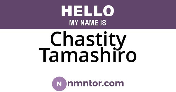 Chastity Tamashiro