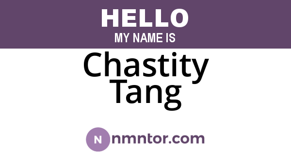 Chastity Tang