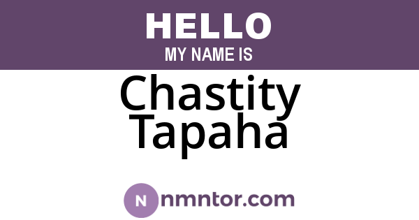 Chastity Tapaha
