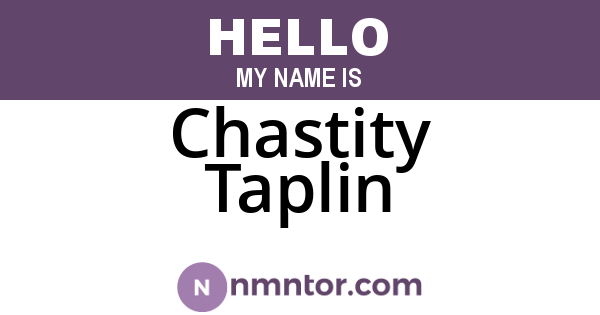 Chastity Taplin