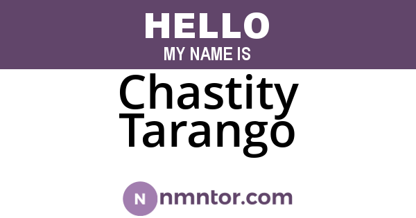 Chastity Tarango