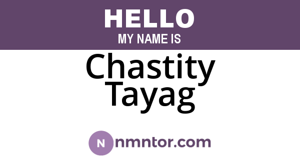 Chastity Tayag