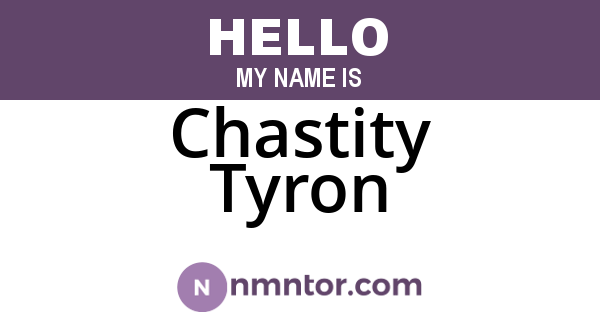 Chastity Tyron