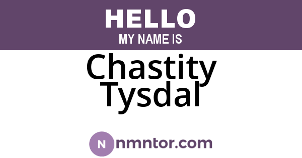 Chastity Tysdal