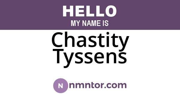 Chastity Tyssens
