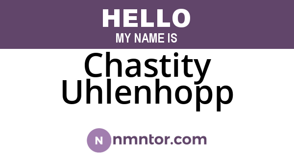Chastity Uhlenhopp