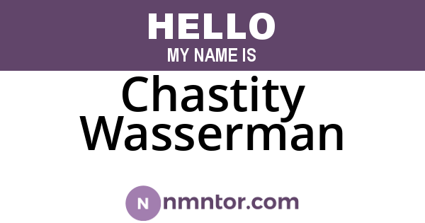 Chastity Wasserman