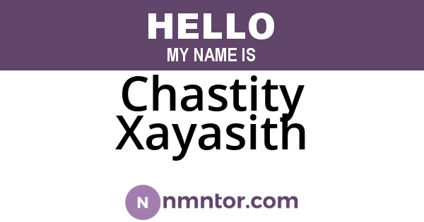 Chastity Xayasith