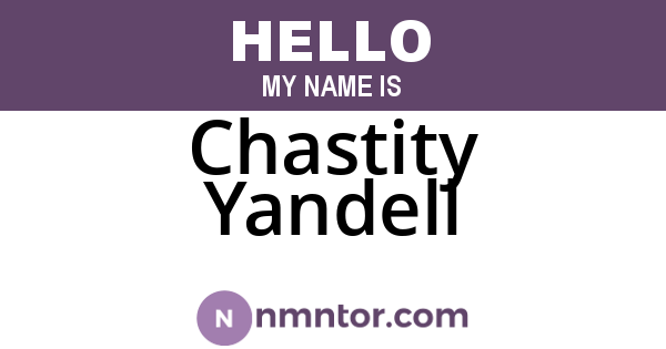 Chastity Yandell