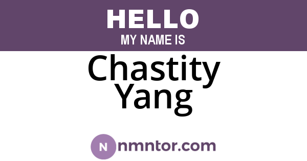 Chastity Yang